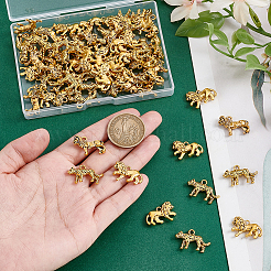 60Pcs 3 Styles Tibetan Style Alloy Pendants&nbsp;TIBEP-GA0001-08