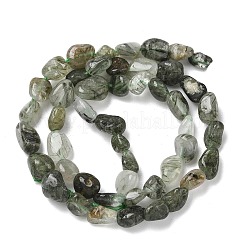 Natural Green Rutilated Quartz Beads Strands&nbsp;G-O-186-B-12A