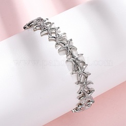 Brass Cuff Bangles for Women&nbsp;BJEW-F514-02P