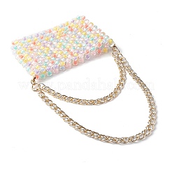 Transparent Acrylic Bead in Bead Woven Bags&nbsp;AJEW-BA00091