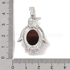 Dyed & Heated Natural Red Tiger Eye Pendants&nbsp;G-A224-02P-05
