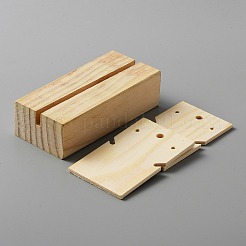 Rectangle Wooden Earring Card Display Stands&nbsp;EDIS-WH0035-04B