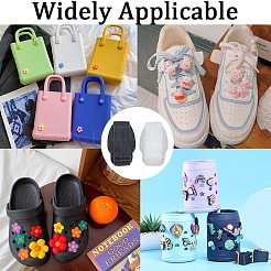 100Pcs 2 Colors Plastic Shoelace Buckle Clips&nbsp;FIND-CP0001-94