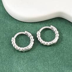 Brass Huggie Hoop Earrings&nbsp;KK-CBA8324-18E-P