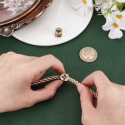 Brass European Beads&nbsp;KK-WH0062-206AB