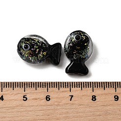 Handmade Foil Lampwork Fish Beads&nbsp;FOIL-Z001-01B