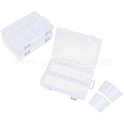 3Pcs 8 Grids PP Plastic Adjustable Dividers Boxes&nbsp;CON-PA0001-13