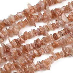 Natural Gold Spot Sunstone Beads Strands&nbsp;G-G464-B01-01