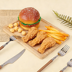 20Pcs 4 Styles PVC Imitation French Fries & Hamburg & Fried Chicken Nugget & Fried Chicken Leg&nbsp;DJEW-NB0001-58