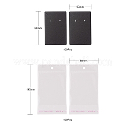 200Pcs 2 Style Cardboard Display Cards and OPP Cellophane Bags&nbsp;CDIS-LS0001-05C
