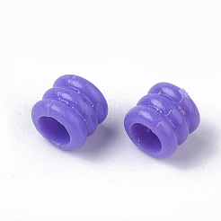 Opaque Acrylic European Beads&nbsp;MACR-N008-12