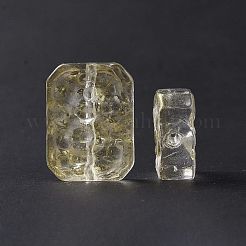 Transparent Spray Painted Glass Beads&nbsp;X-GLAA-I050-08A