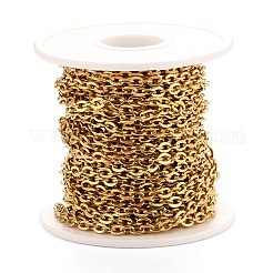 PVD Vacuum Plating 304 Stainless Steel Cable Chains&nbsp;CHS-K016-01G