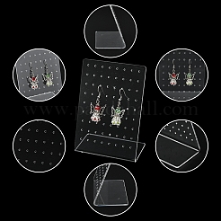 2Pcs L Shaped Organic Glass Earring Display Stands&nbsp;ODIS-YW0001-07