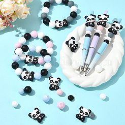 40Pcs 10 Styles Silicone Beads&nbsp;SIL-FS0001-27A