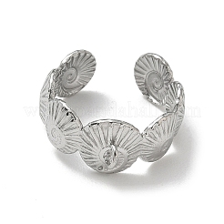 304 Stainless Steel Cuff Open Ring Setting&nbsp;SA-CBA37BC-08B-P