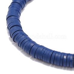 5Pcs 5 Colors Handmade Polymer Clay Heishi Surfer Stretch Bracelet Sets&nbsp;BJEW-JB08691