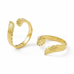 Ion Plating(IP) 304 Stainless Steel Cuff Ring for Women&nbsp;RJEW-C060-02G