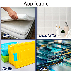 6Pcs Rectangle Polyester Blank Hook & Loop Tapes&nbsp;DIY-FH0008-04A