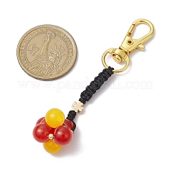 Dyed Natural Malaysia Jade Clover Pendant Decoration&nbsp;KEYC-JKC00979