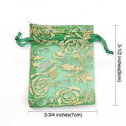Printed Organza Bags&nbsp;X1-OP-R024-7x9-M