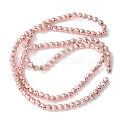 Baking Paint Synthetic Non-Magnetic Hematite Beads Strands&nbsp;G-H020-K01-12