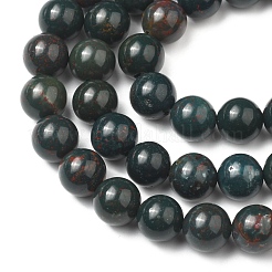Natural Indian Bloodstone Beads Strands&nbsp;G-G954-02-8mm