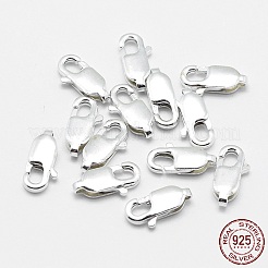 925 Sterling Silver Lobster Claw Clasps&nbsp;STER-G019-03-10mm