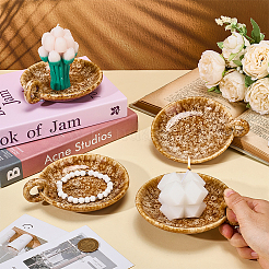 4Pcs Porcelain Candle Holders&nbsp;AJEW-OC0014-37