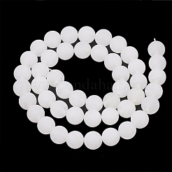 Natural White Jade Beads Strands&nbsp;G-T106-322