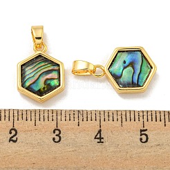 Natural Paua Shell Pendants&nbsp;KK-A214-27G