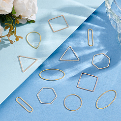 175Pcs 7 Styles Brass Linking Rings&nbsp;KK-ME0004-78