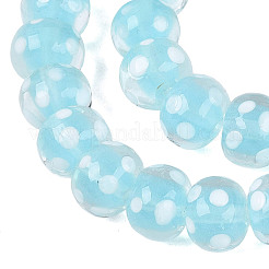 Handmade Lampwork Beads Strands&nbsp;LAMP-N037-05B