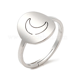 Non-Tarnish 304 Stainless Steel Adjustable Rings&nbsp;RJEW-K245-50P