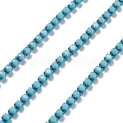 Iron Rhinestone Glass Cup Chain&nbsp;CH-U001-01O
