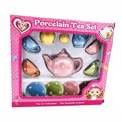 7Pcs Porcelain Tea Set Miniature Ornaments&nbsp;PW-WG66AC7-01