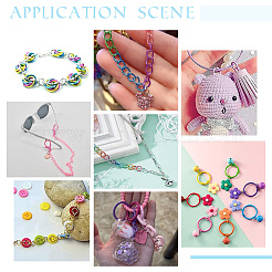 200Pcs 10 Colors Zinc Alloy Open Jump Rings&nbsp;FIND-PH0006-86
