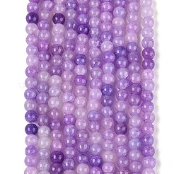 Ombre Effect Dyed Crackle Glass Beads Strands&nbsp;GLAA-Q106-01A-B06