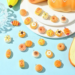 24Pcs 12 Styles Resin Pendants&nbsp;RESI-CJ0003-99
