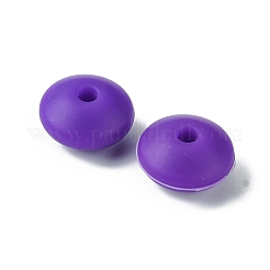 Rondelle Food Grade Eco-Friendly Silicone Focal Beads&nbsp;SIL-F003-07C