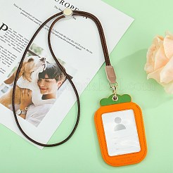 PU Leather ID Card Badge Holder&nbsp;DIY-SZ0010-62A