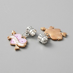 Alloy Enamel European Dangle Charms&nbsp;ENAM-TAC0021-01D