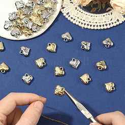80Pcs 2 Colors CCB Plastic Charms&nbsp;CCB-FS0001-15