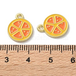 Fruit Alloy Enamel Charms&nbsp;PALLOY-S058-01LG-09