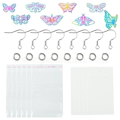 DIY Butterfly 201 Stainless Steel Etched Metal Embellishments Dangle Earring Jewelry Making Kits&nbsp;DIY-FS0007-47