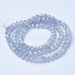 Electroplate Glass Beads Strands&nbsp;EGLA-A034-J6mm-A