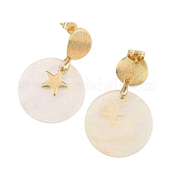 Brass Dangle Stud Earring for Women&nbsp;EJEW-JE07336
