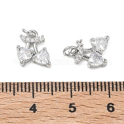 SHEGRACE Brass Clear Cubic Zirconia Pendants&nbsp;XGRQ3K413-541P