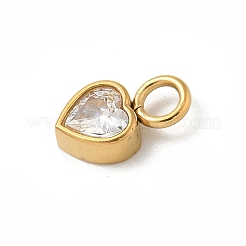 Ion Plating(IP) 304 Stainless Steel with Rhinestone Charms&nbsp;STAS-G351-14G