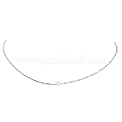 1.5MM Brass Cable Chain Curb Chain Necklaces for Women&nbsp;NJEW-JN05555-01
